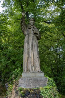 Statue of Saint Francis of Assisi clipart