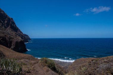 Tenerife 'nin kuzeyindeki Playa del Tamadite plajı.