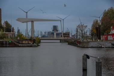 Antwerp, Belçika 31 Ekim 2023, The view through the 