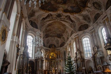 Mainz, Almanya 6 Ocak 2024, Mainz Augustinian Kilisesi içinde