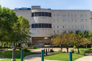 Washington, PA - 28 Eylül 2023 Washington County Islahevi bir ilçenin sahip olduğu ve işlettiği bir tesistir..