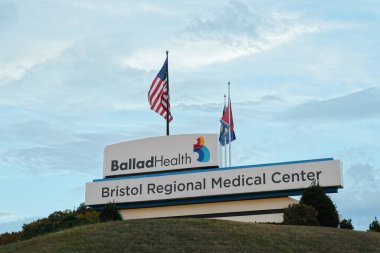 Briston, TN - 19 Ekim 2023: Balad Health Bristol Bölgesel Tıp Merkezi