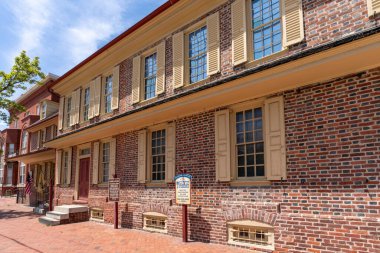 Salem, NJ - 26 Mayıs 2023: Dr. John Stewart Rock, ABD Anayasa Mahkemesi 'nde avukatlık yaptığını itiraf eden ilk Afrikalı Amerikalı avukat, burada Alexander Grant Evi' nde dişçilik okudu..