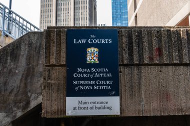 Halifax, Nova Scotia - 12 Eylül 2024: Hukuk Mahkemesi, Nova Scotia Temyiz Mahkemesi ve Yargıtay.