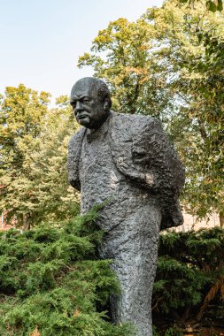 Halifax, Nova Scotia - Sept. 12, 2024: This statue of Winston Churchill by Oscar Nemon is called 