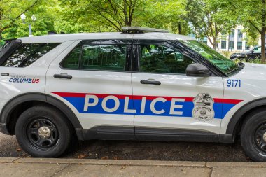 Columbus, Ohio - 29 Eylül 2023: Columbus Polis Aracı