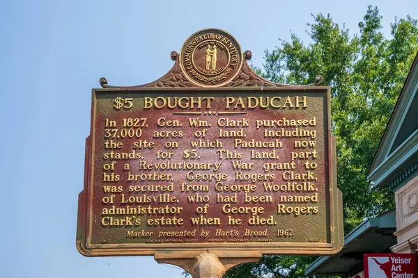 Paducah, KY - 12 Eylül 2021 Bu Tarihi Toplum işareti $5 Paducah