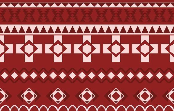 Navajo Native American Fabric Seamless Pattern Geometric Tribal Ethnic Traditional — Archivo Imágenes Vectoriales