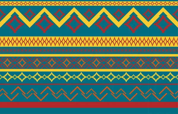 Navajo Infödda Amerikanska Tyg Sömlös Mönster Geometriska Stam Etnisk Traditionell — Stock vektor