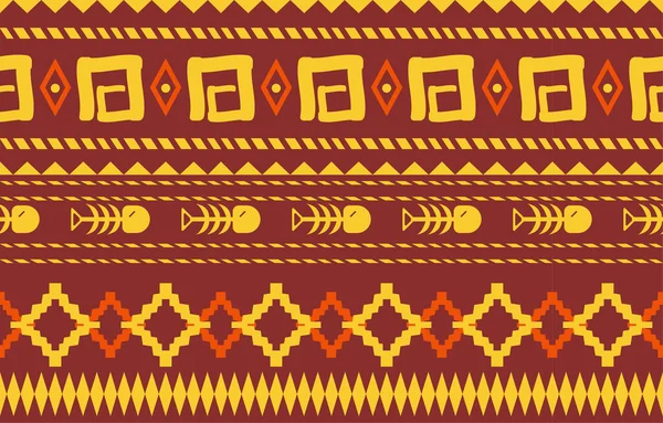 Patrón Sin Costuras Tela Nativa Americana Navajo Fondo Tradicional Étnico — Vector de stock