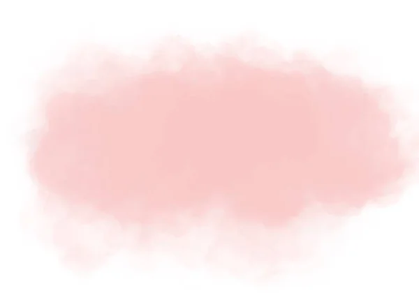 Розовый Дым Акварель Всплеск Окрашены Фона Пастельный Цвет Рисунком Облако — стоковое фото