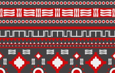 Navajo yerlisi Amerikan kumaşı pürüzsüz desen, geometrik kabile geleneksel arka planı, tasarım elemanları, halı, duvar kağıdı, giysi, halı, iç mekan, nakış vektör çizimi.