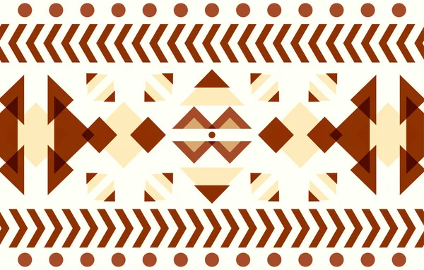 Navajo Nativen Amerikanischen Stoff Nahtlose Muster Geometrische Stammes Ethnischen Traditionellen — Stockvektor