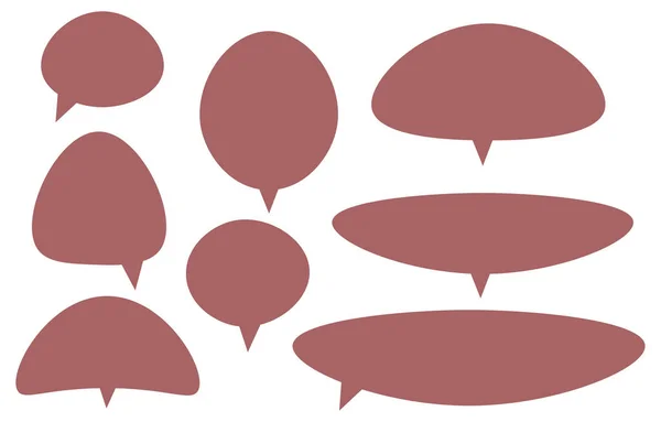 Ορισμός Φυσαλίδων Ομιλίας Λευκό Φόντο Chat Box Chat Vector Square — Διανυσματικό Αρχείο