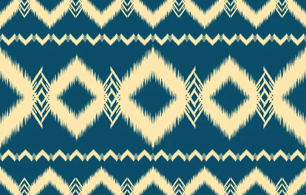 Stoff Ikat Nahtlose Muster Geometrische Ethnische Traditionelle Stickerei Stil Design — Stockvektor