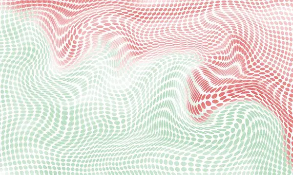Duo tones of green and red. Abstract background effect of different colors. Liquid art. Halftone retro illustration.