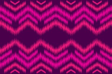 Kumaş ikat pürüzsüz desen geometrik geleneksel nakış tarzı. Arka plan, halı, minder, sarong, elbise, Vektör illüstrasyonu için tasarım.