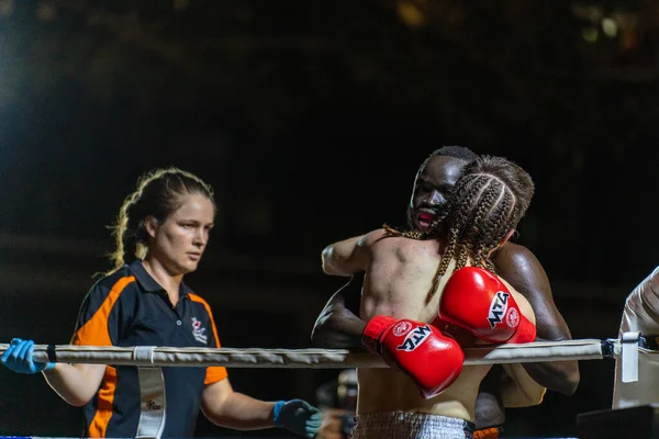 Darwin Australien April 2023 Muay Thai Spiel Beim Grand Thai — Stockfoto