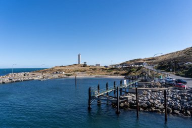 Kangaroo Island ferry terminal in Cape Jervis, South Australia clipart