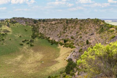 Mt Schank crater rim walk, South Australia clipart