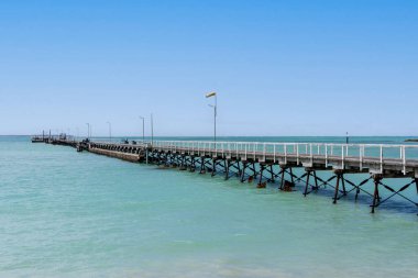 Güney Avustralya 'daki sahil kenti Jetty..