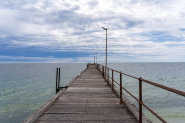 Güney Avustralya 'daki Kingston Jetty.