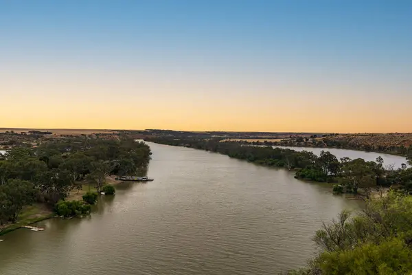 Big Bend Aan Murray River Zuid Australië Rechtenvrije Stockfoto's