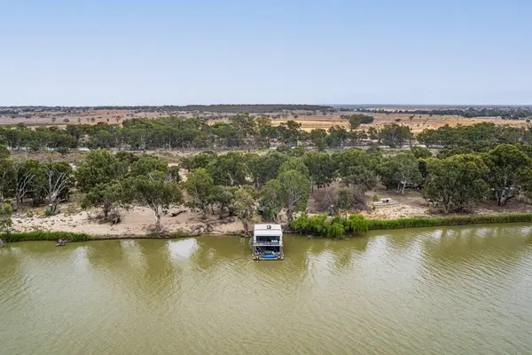 Big Bend Aan Murray River Zuid Australië Rechtenvrije Stockafbeeldingen