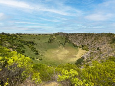 Mt Schank crater rim walk, South Australia clipart