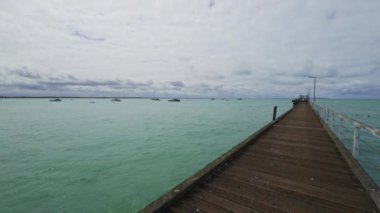Güney Avustralya 'daki sahil kenti Jetty..