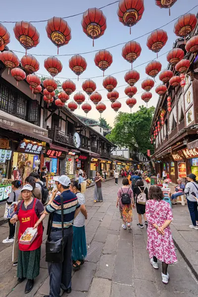 stock image Chonqing, China - 7 May 2024: Ciqikou Ancient Town, a famous tourist attraction in Chonqing.