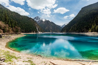 Long Lake (Chang Hai) Jiuzhai Vadisi Ulusal Parkı, Çin.