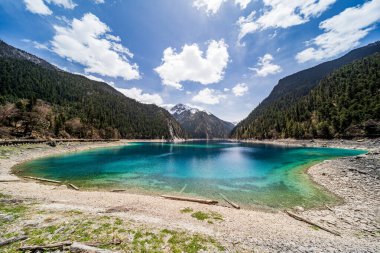 Long Lake (Chang Hai) Jiuzhai Vadisi Ulusal Parkı, Çin.