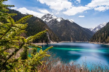 Long Lake (Chang Hai) Jiuzhai Vadisi Ulusal Parkı, Çin.