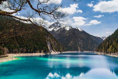 Long Lake (Chang Hai) Jiuzhai Vadisi Ulusal Parkı, Çin.