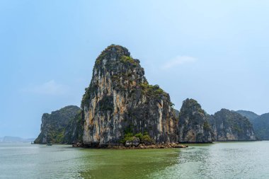 Manzara Ha Long Körfezi, Quang Ninh, Vietnam