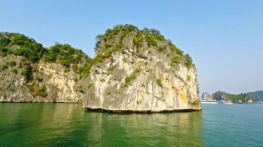 Lan Ha Bay, Cat Ba, Vietnam 'da sahne gezisi.