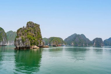 Lan Ha Bay, Cat Ba, Vietnam 'da sahne gezisi.