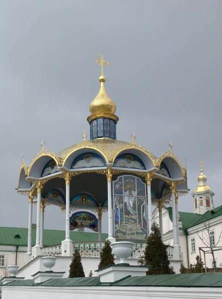 Pochaev Lavra Kraina Marca 2005 Chrześcijański Kompleks Architektoniczny Klasztor — Zdjęcie stockowe