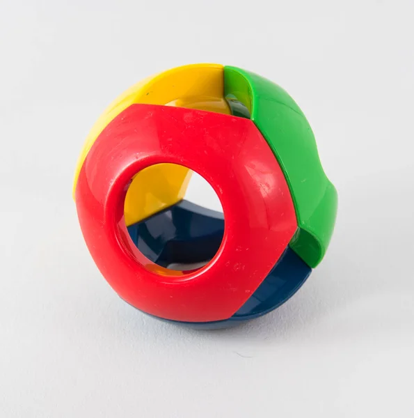 塑料多色教育构造函数球 — 图库照片