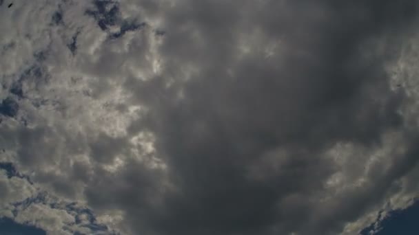 Sol Nuvens Escuras Cumulus — Vídeo de Stock