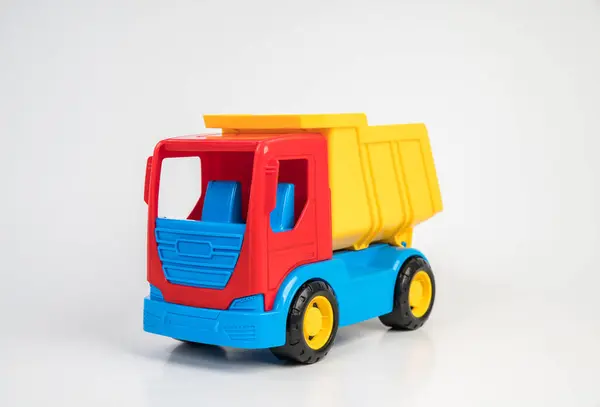 Plastic toy models of construction vehicles. Truck.
