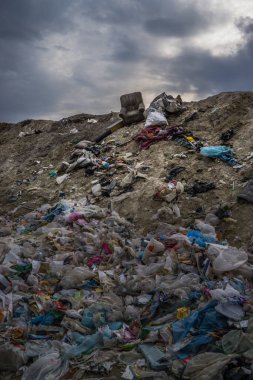 Garbage dump. Environmental pollution. Ecological problems.