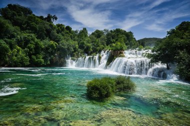 10 Haziran 2024, Krka Ulusal Parkı, Hırvatistan, Şelale