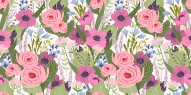 Çiçeksiz desen. Kağıt, kapak, kumaş, iç dekorasyon ve diğer kullanım için vektör tasarımı