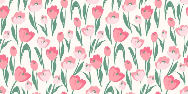 Motif Floral Sans Couture Conception Vectorielle Pour Papier Couverture Tissu — Image vectorielle