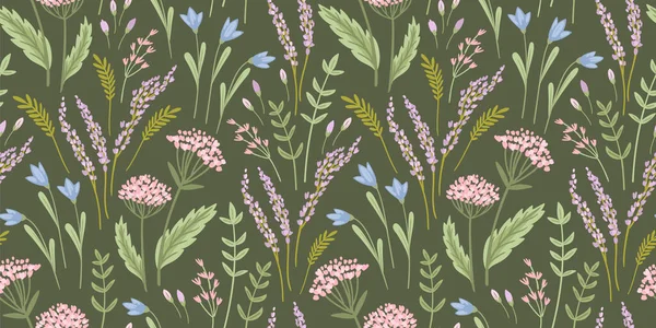 Floral Seamless Pattern Vector Design Paper Cover Fabric Interior Decor — Stock vektor