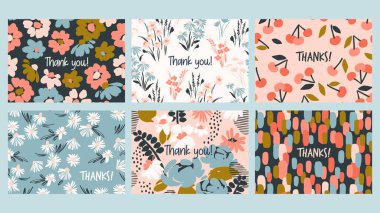 Çiçekli vektör dizaynı. Kart, poster, broşür, ev dekorasyonu ve diğer kullanım alanları için şablon