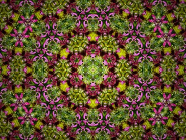 Geometrik şekillere dayanan ilginç fikirleri ifade eden dekoratif bir arkaplan oluşturmak için mandala tasarımı