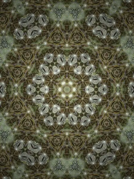 Geometrik şekillere dayanan ilginç fikirleri ifade eden dekoratif bir arkaplan oluşturmak için mandala tasarımı